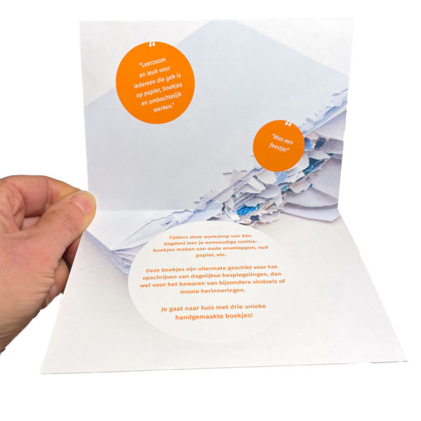 Cadeaubon Workshop Zero-Waste Mini-Boekjes - Afbeelding 2